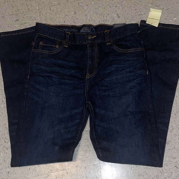 Lucky Brand Authentic Skinny Jeans “Barite” Dark Wash Boys Size 18 NWT - Picture 1 of 12